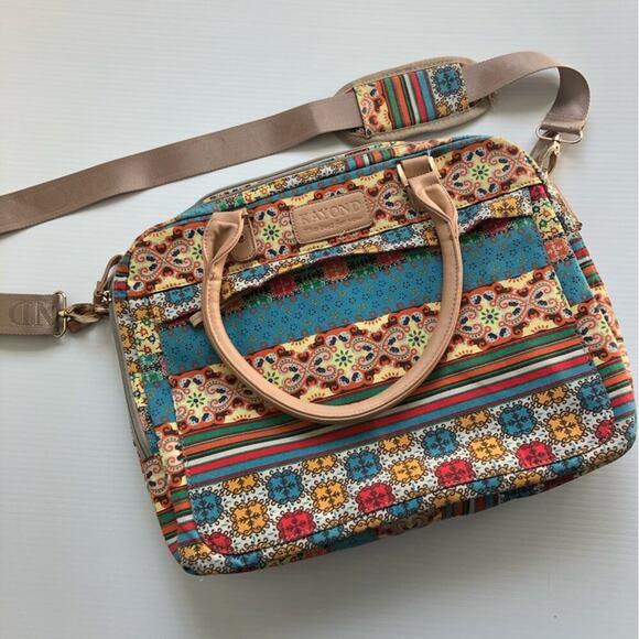 Kayond laptop shoulder briefcase bag patterned pockets - Picture 1 of 5